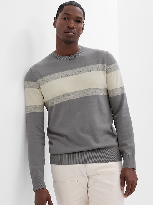 Image number 1 showing, Stripe Crewneck Sweater