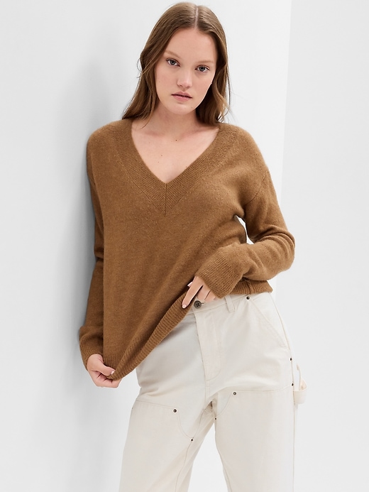 Image number 1 showing, Forever Cozy V-Neck Sweater
