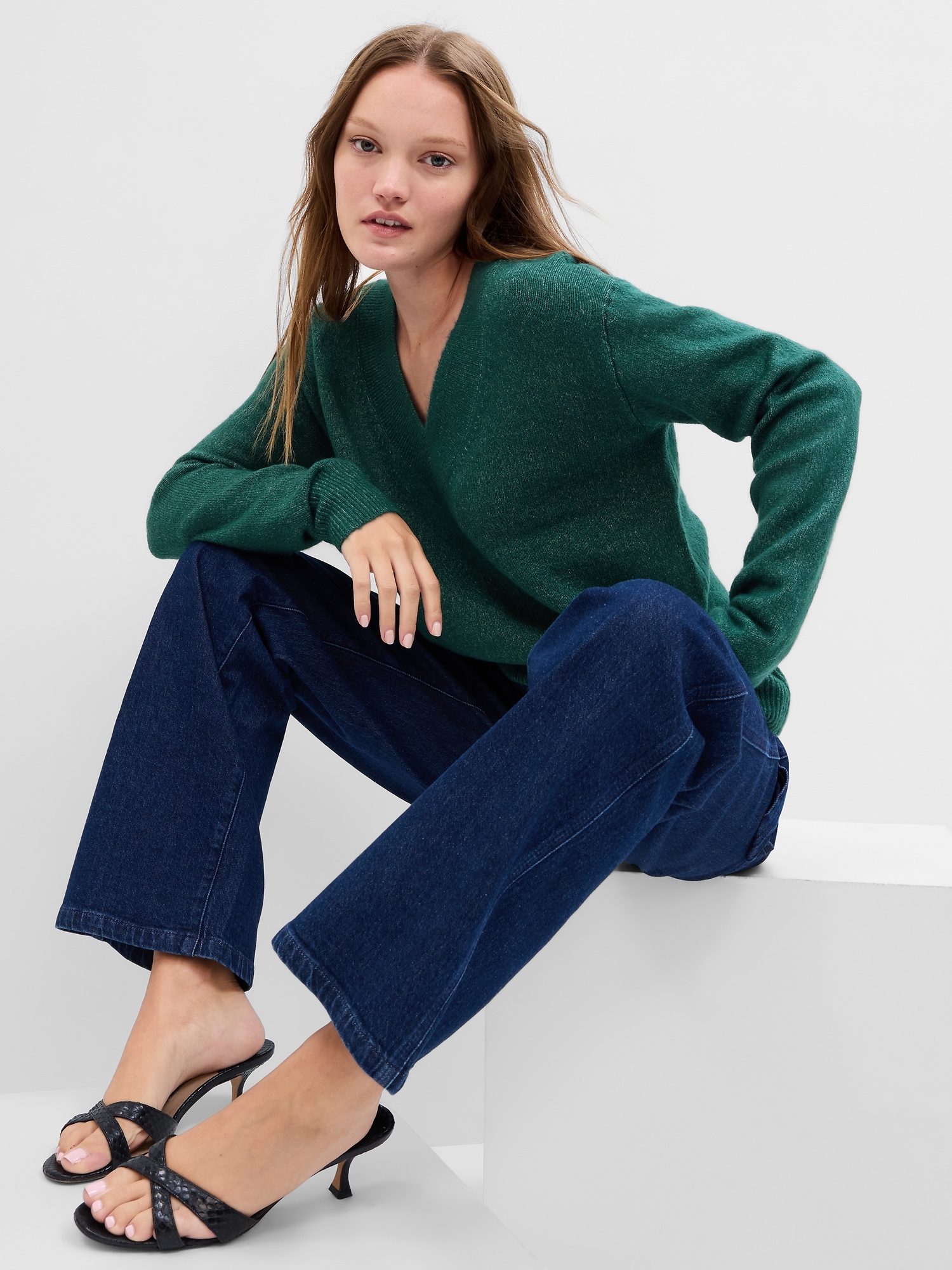 Relaxed Forever Cozy V-Neck Sweater