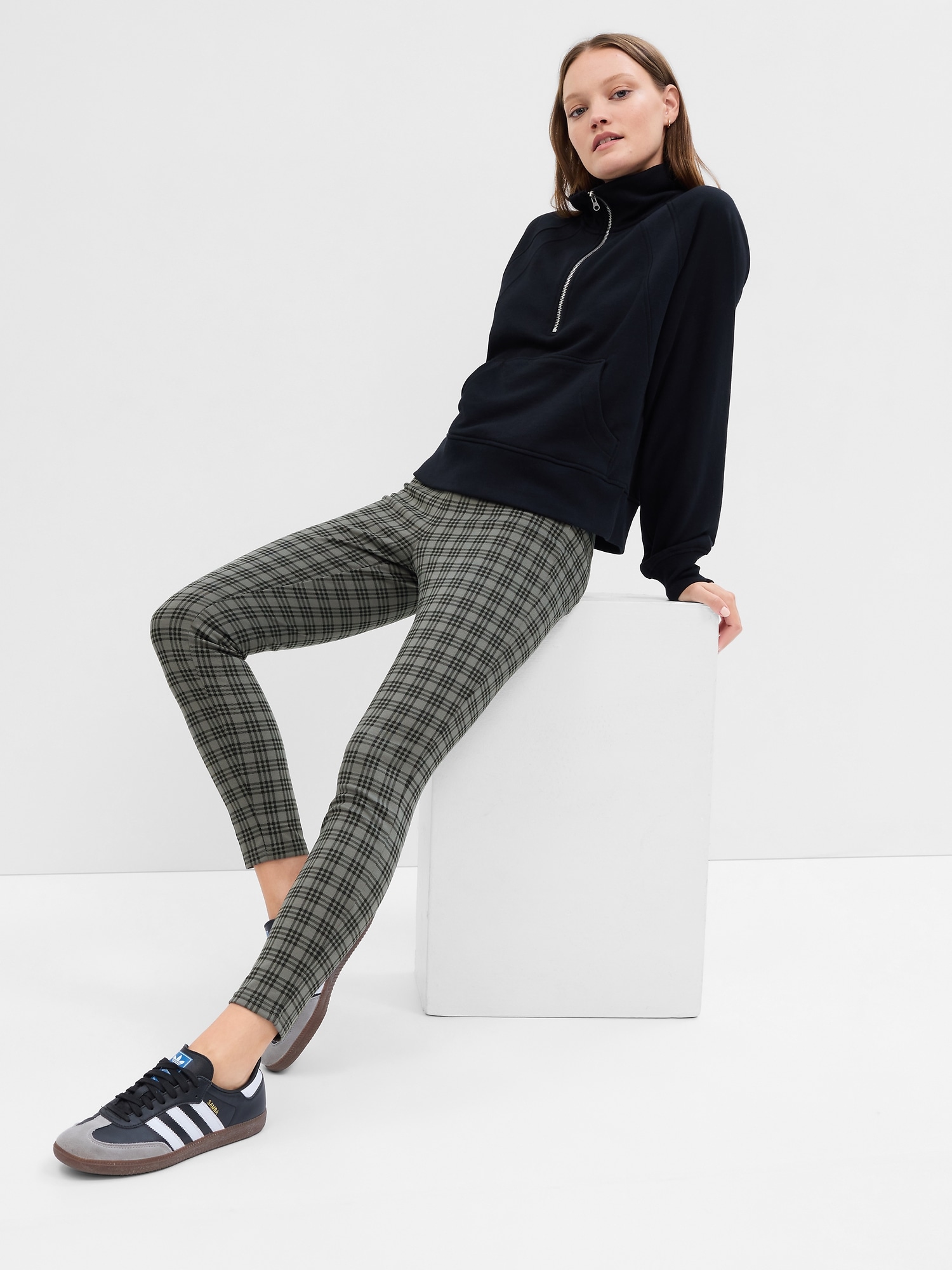 Plaid Ponte Leggings