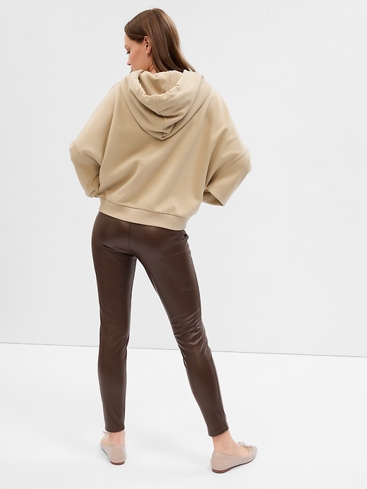Image number 2 showing, Faux-Leather Ponte Leggings