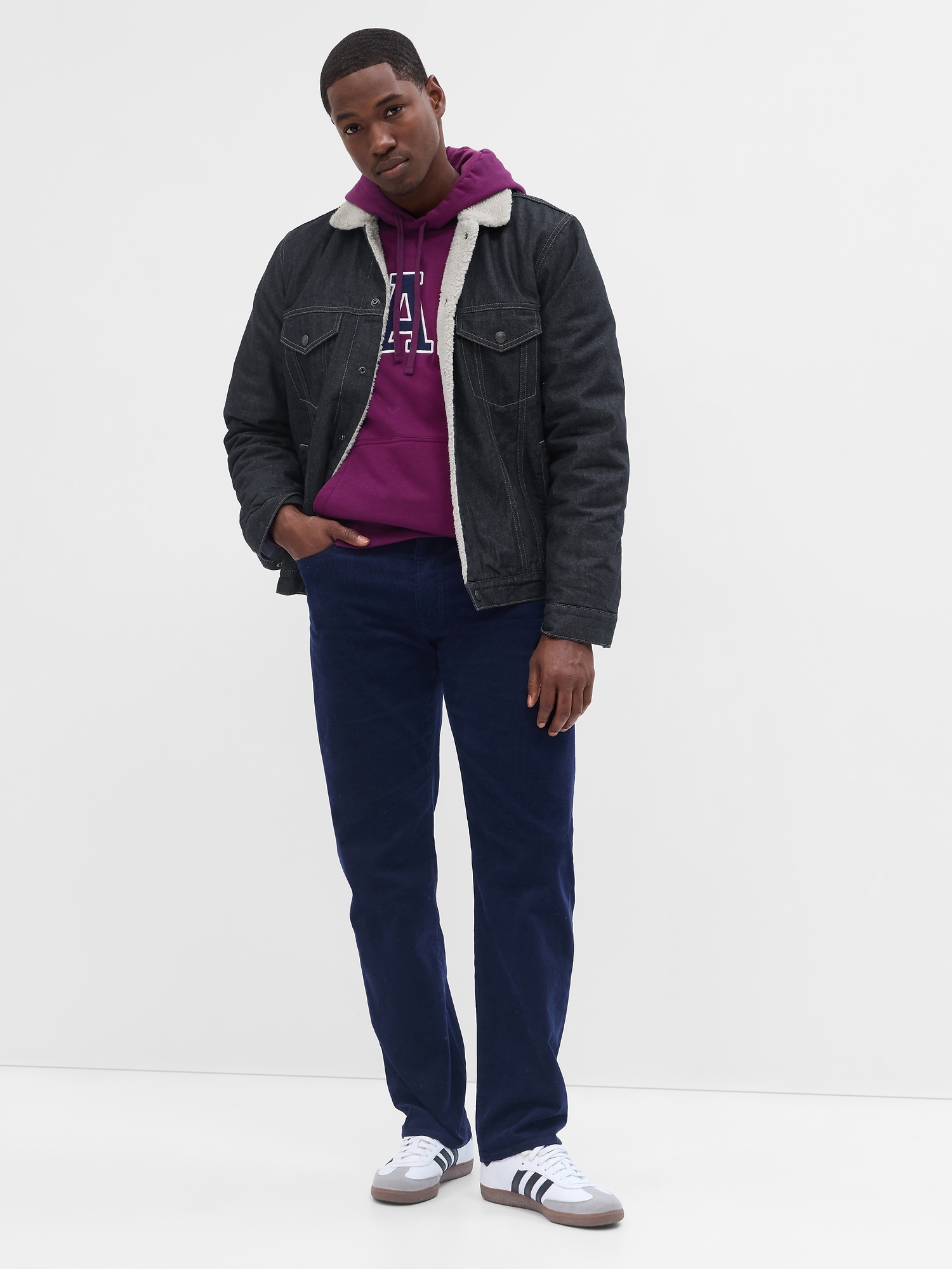 GapFlex Straight Corduroy Pants with Washwell
