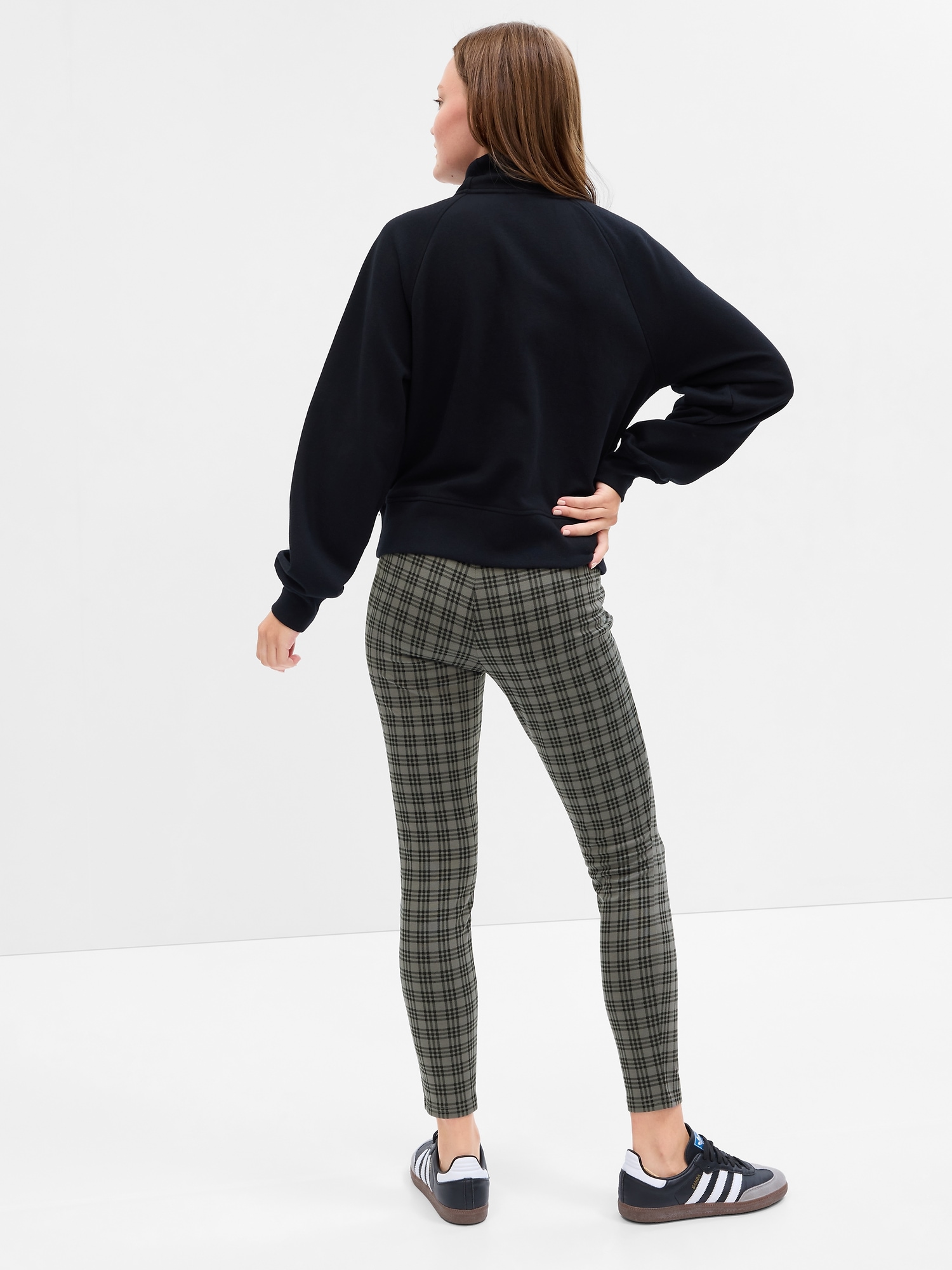 Plaid Ponte Leggings | Gap Factory