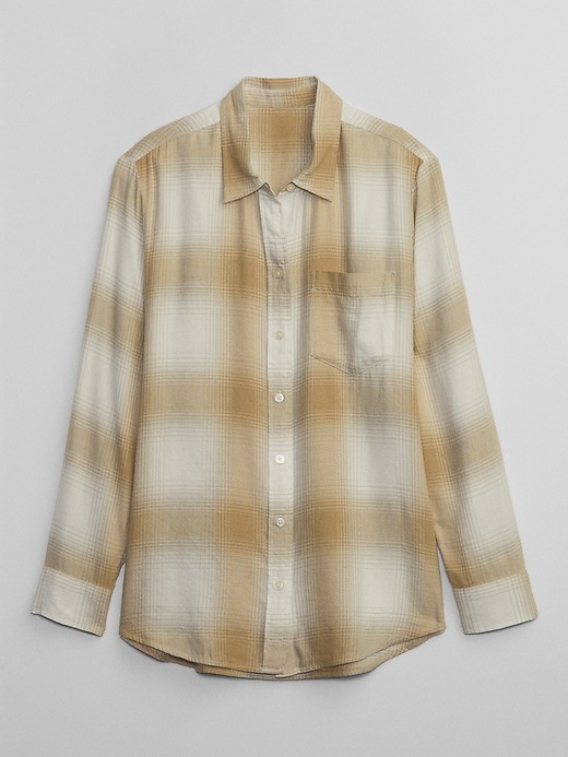Image number 5 showing, Relaxed Plaid Flannel Easy Shirt