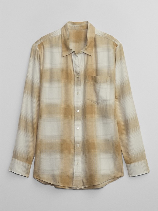 Image number 4 showing, Relaxed Plaid Flannel Easy Shirt