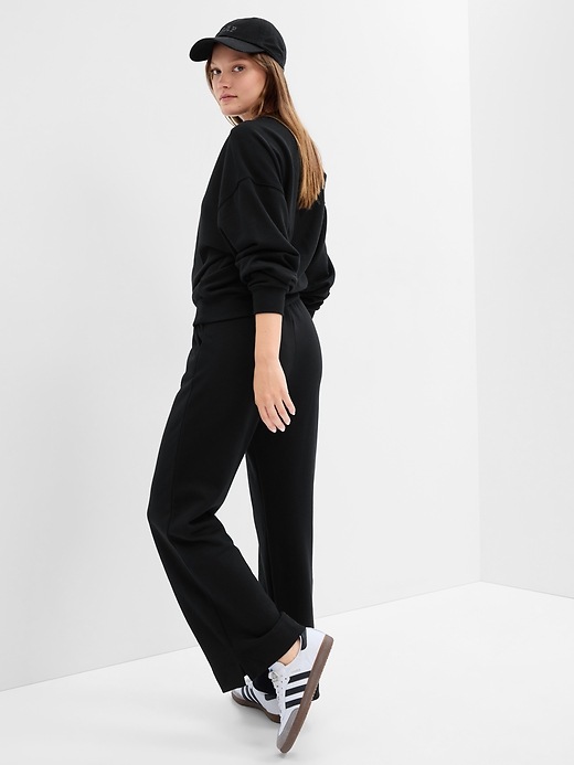 Image number 5 showing, Fleece Wide-Leg Pants