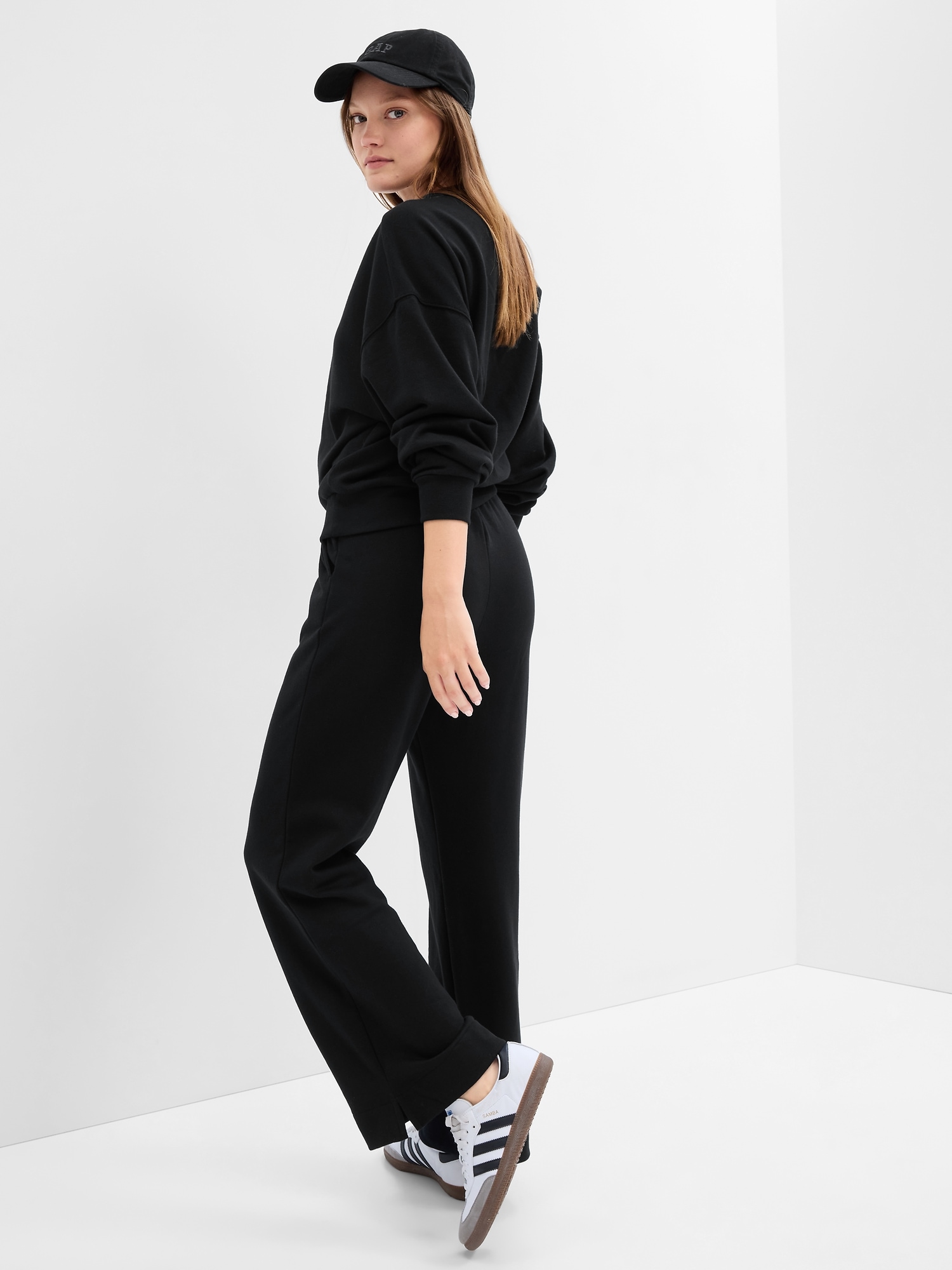 Fleece Wide-Leg Pants