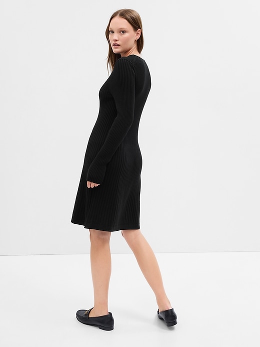 Image number 3 showing, Ribbed Sweater Mini Dress