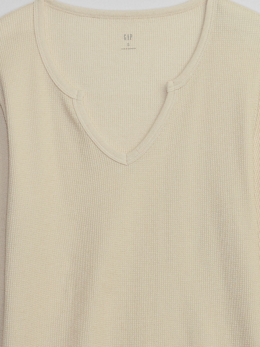 Image number 7 showing, Fitted Waffle-Knit PJ T-Shirt