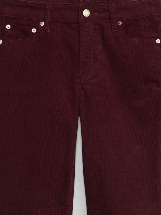 Image number 6 showing, Mid Rise Classic Straight Corduroy Pants