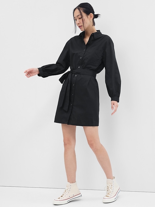 【日本入手困難】プラダ Poplin mini shirtdress ワンピース White Poplin mini shirtdress | PRADA