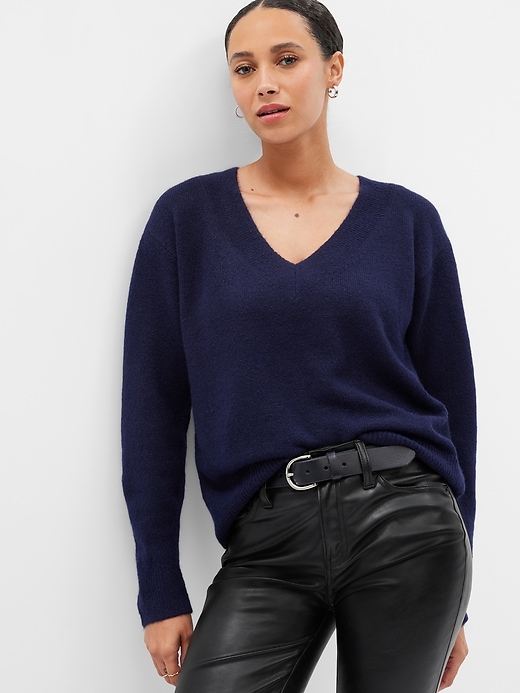 Image number 4 showing, Relaxed Forever Cozy V-Neck Sweater