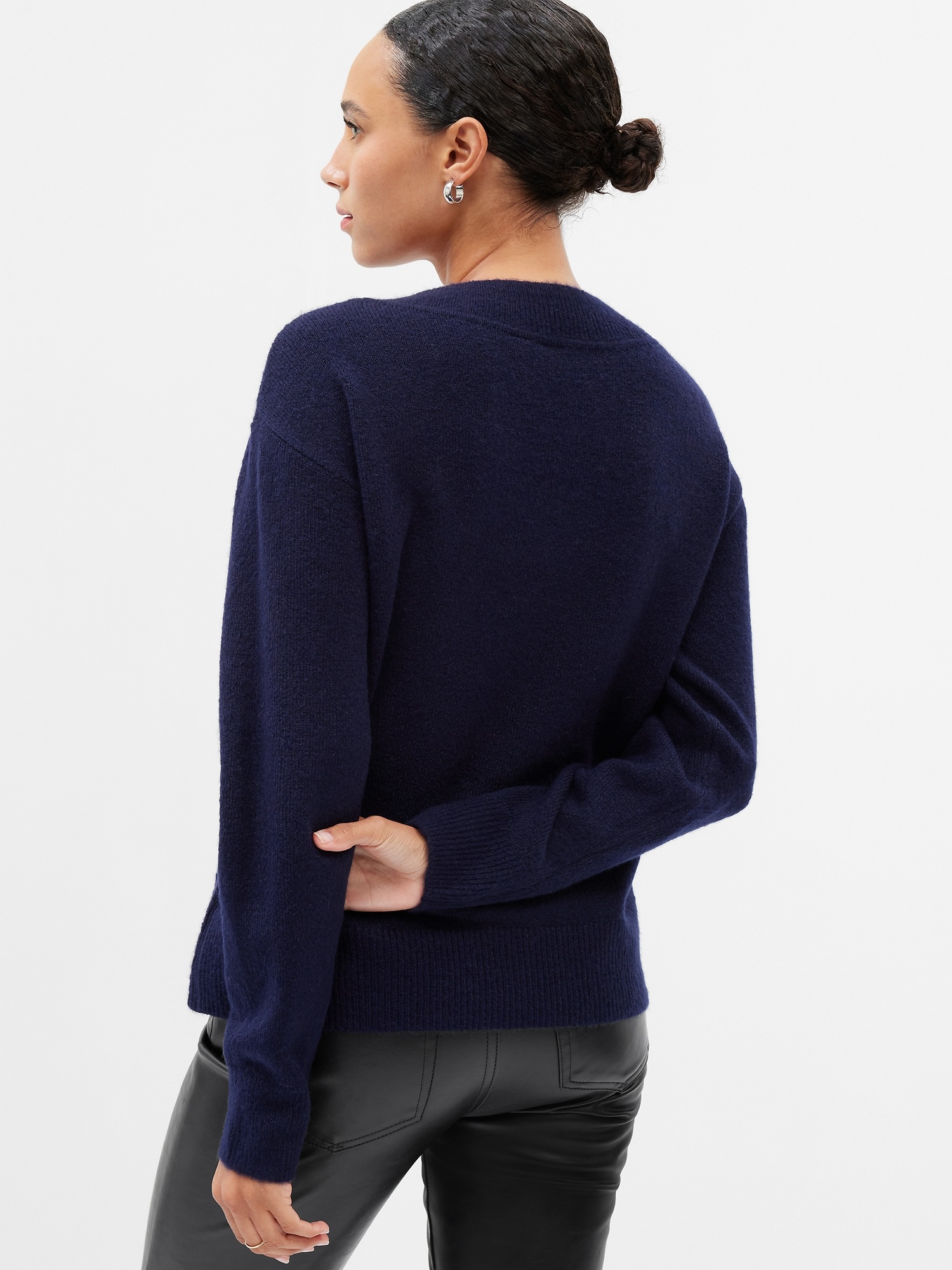 Relaxed Forever Cozy V-Neck Sweater | Gap Factory