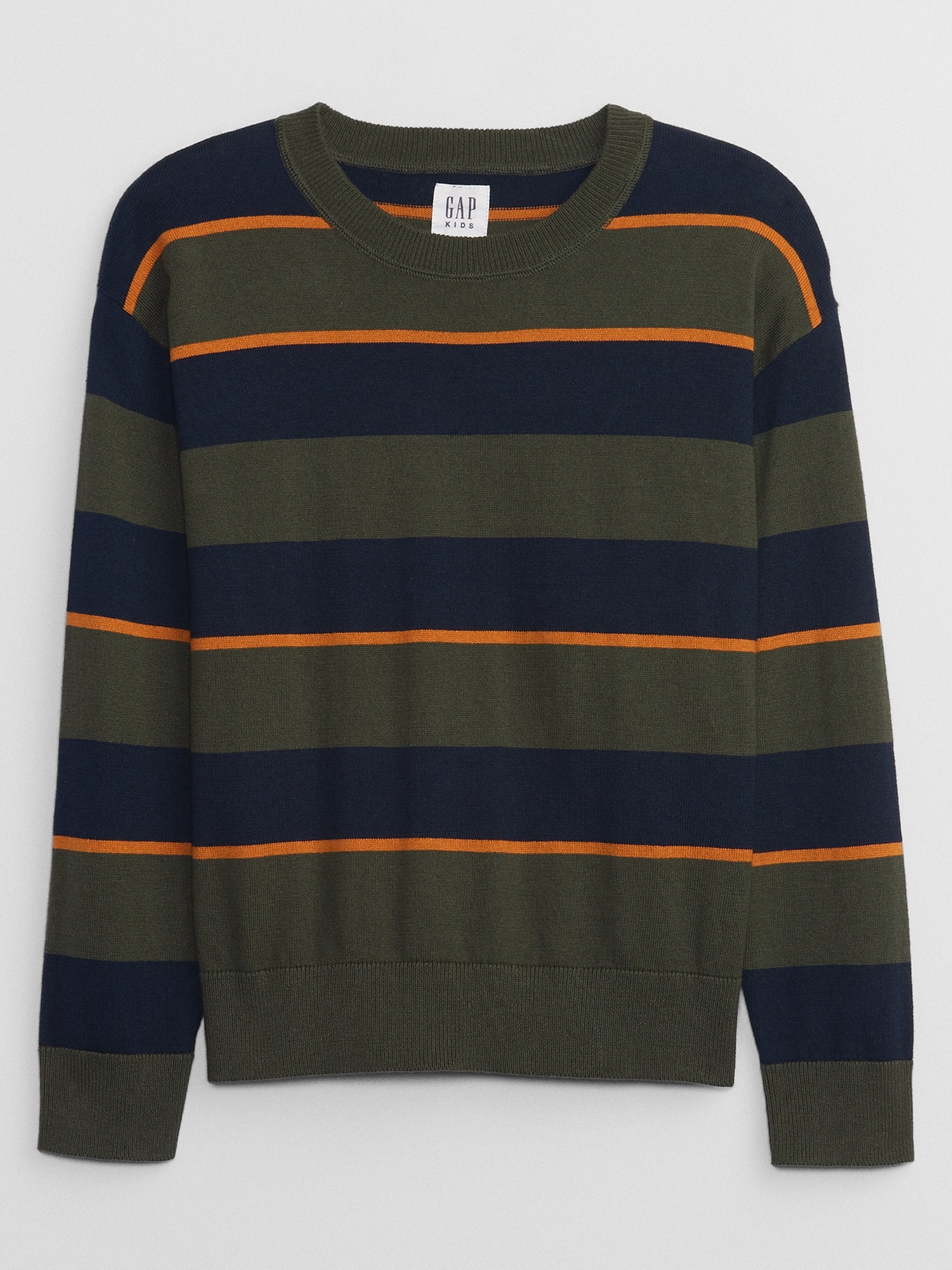 Arshiner - - Arshiner Kids Boys Long Sleeve Sweater Knit Crewneck Pullover Striped Sweater For 5~13 Years