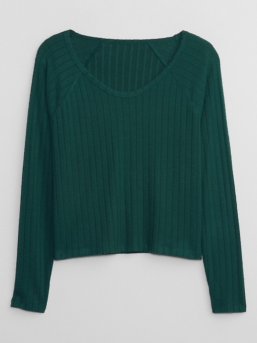 Image number 4 showing, Relaxed Ribbed PJ Shirt