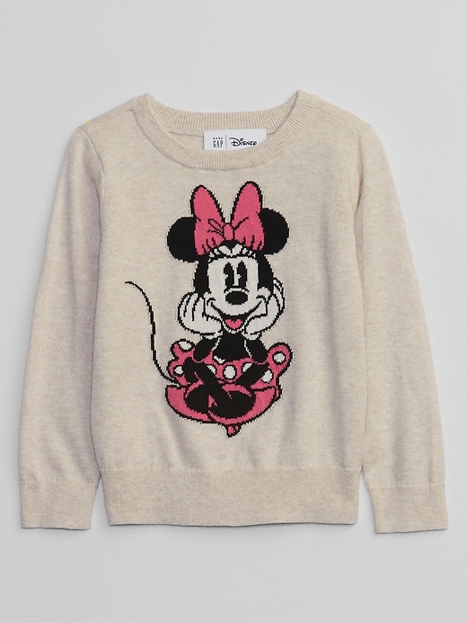 View large product image 1 of 1. babyGap &#124 Disney Minnie Mouse Intarsia Sweater