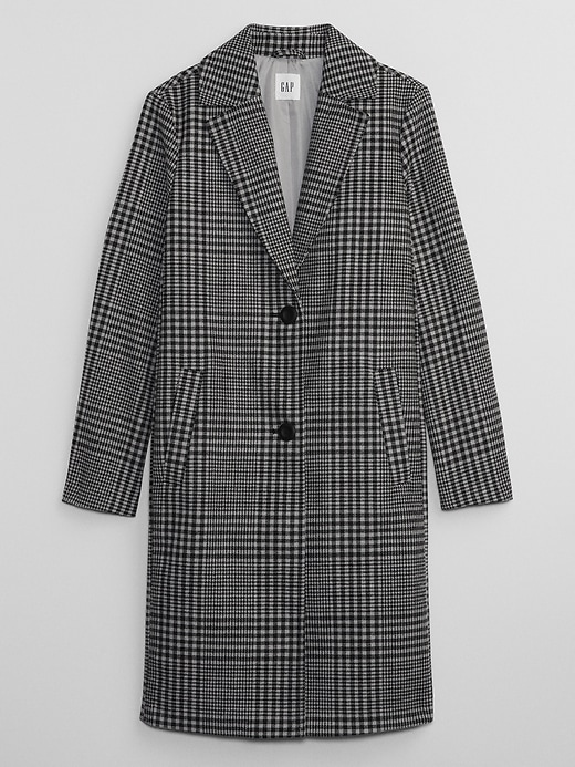Image number 3 showing, Plaid Long Topcoat