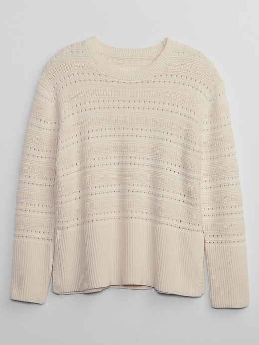 Image number 3 showing, 24/7 Split-Hem Crewneck Sweater