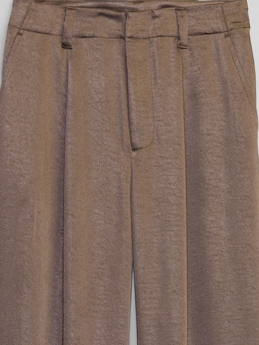 Image number 6 showing, Satin Pleated Trousers