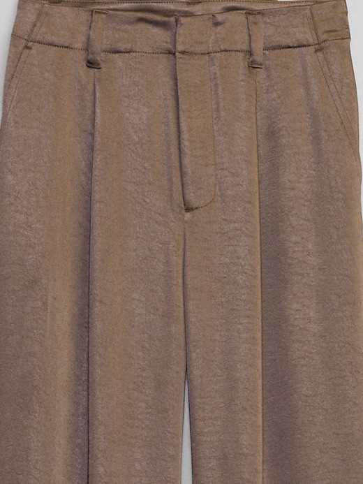 Image number 6 showing, Satin Pleated Trousers