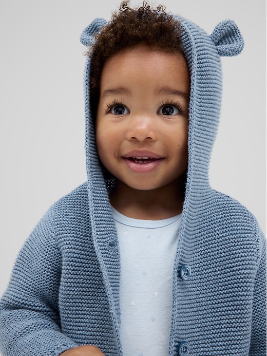 Image number 2 showing, Baby Bear Garter Cardigan