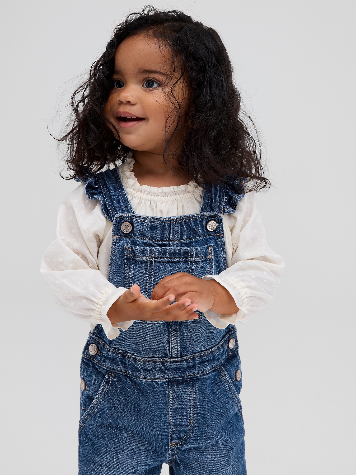 babyGap Denim Overalls with Washwell | Gap Factory