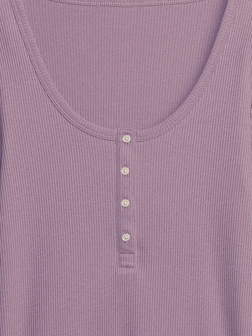 Image number 4 showing, Ribbed Henley T-Shirt