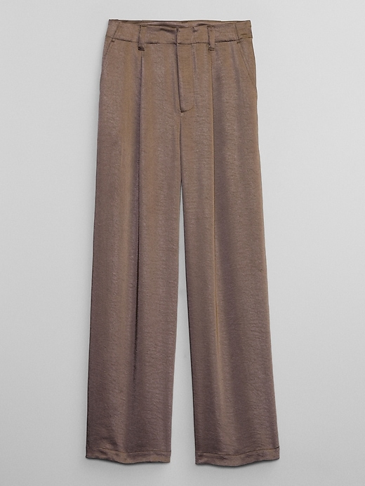 Image number 5 showing, Satin Pleated Trousers