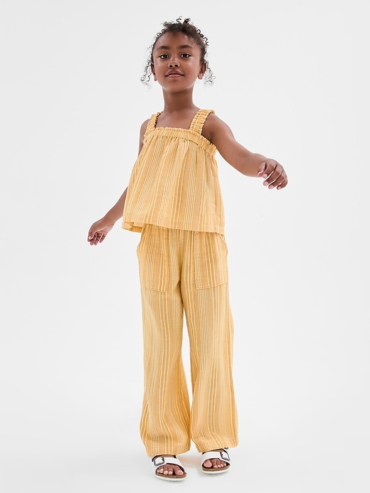 Image number 2 showing, Kids Wide-Leg Utility Pants