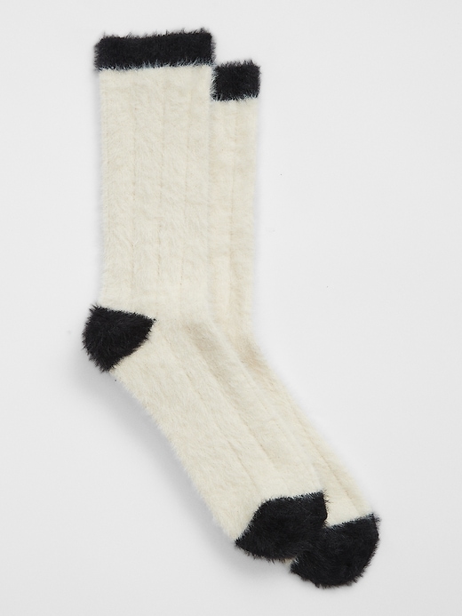 View large product image 1 of 1. Ribbed Cozy Socks