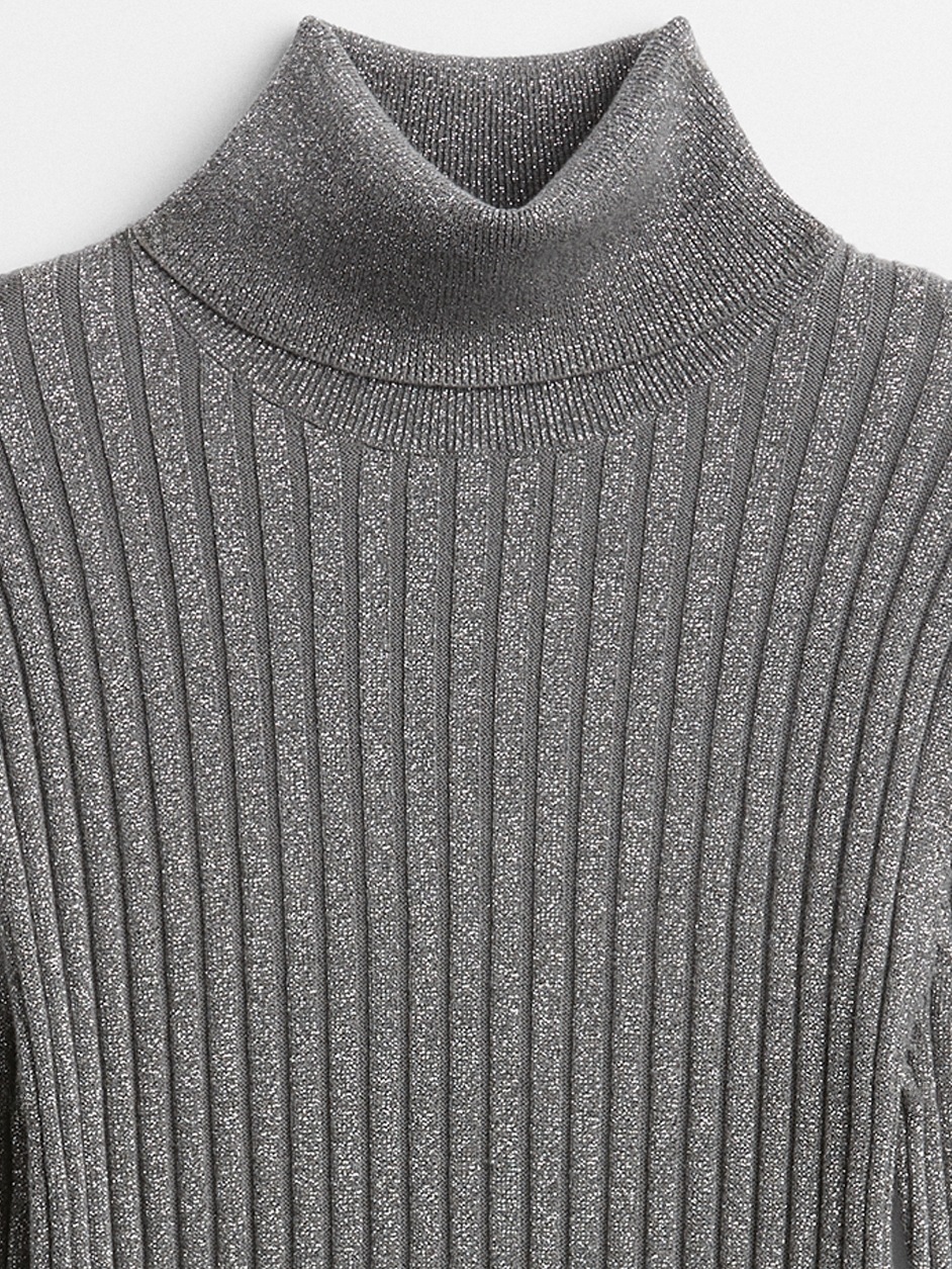 Ribbed Turtleneck Sweater