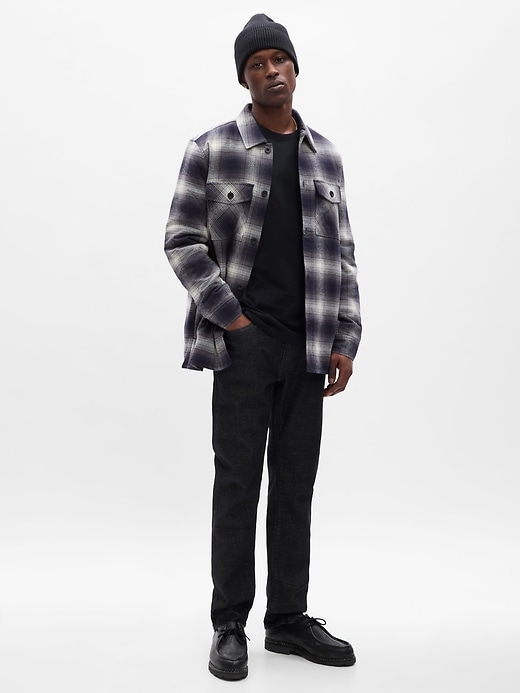 Image number 5 showing, Relaxed Flannel Shirt Jacket