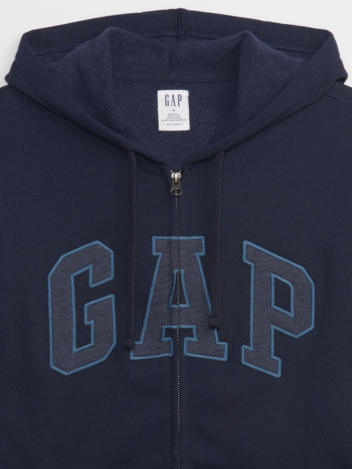 Gap Factory Men's Gap Logo Zip Hoodie Tapestry Navy Size L