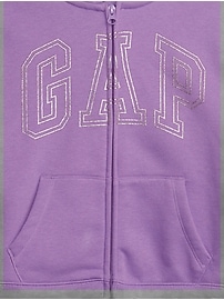 View large product image 3 of 4. Kids Gap Logo Zip Hoodie