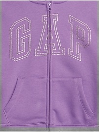 View large product image 3 of 5. Kids Gap Logo Zip Hoodie