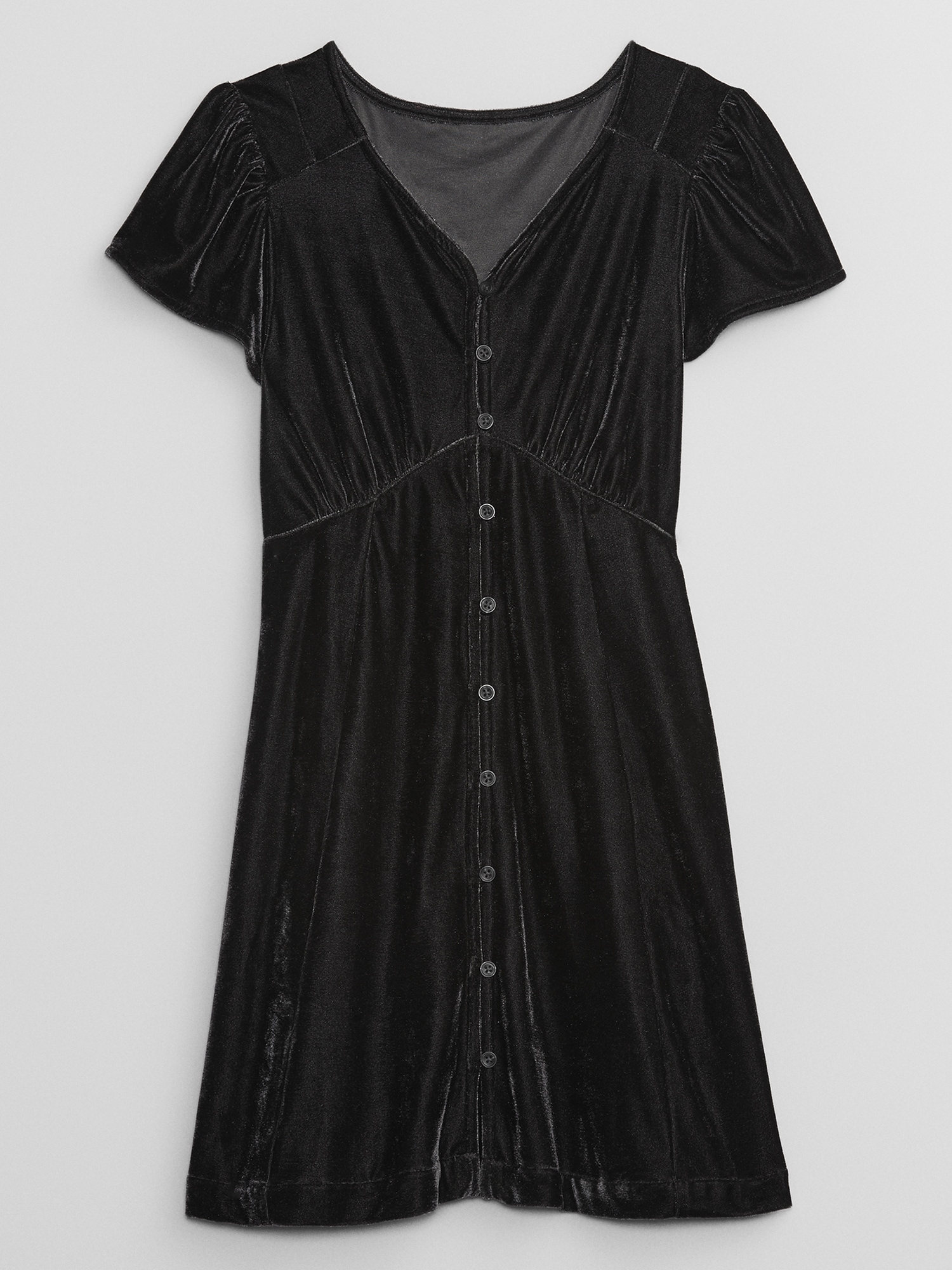 Kids Velvet Puff Sleeve Dress Gap Factory