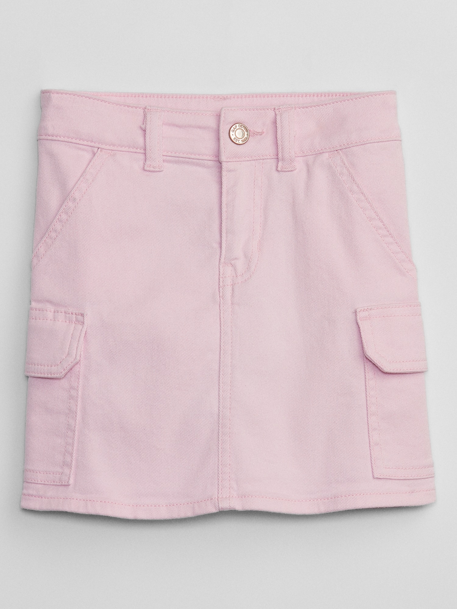 Kids Denim Cargo Skirt