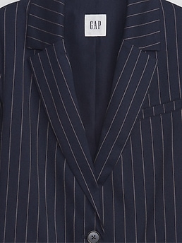 【関税込み】sacai PINSTRIPE BLAZER Sacai Pinstriped Blazer In Black | ModeSens