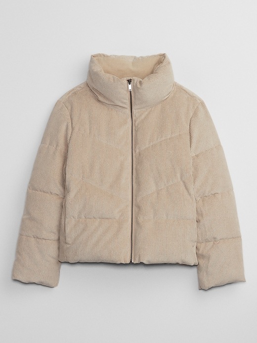 eaphi CORDUROY PUFFY JACKET　ivory 　Short Ivory Jacket - Corduroy Jacket - Quilted Puffer Jacket - Lulus