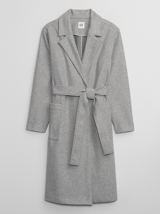 Image number 3 showing, Relaxed Open-Front Topcoat