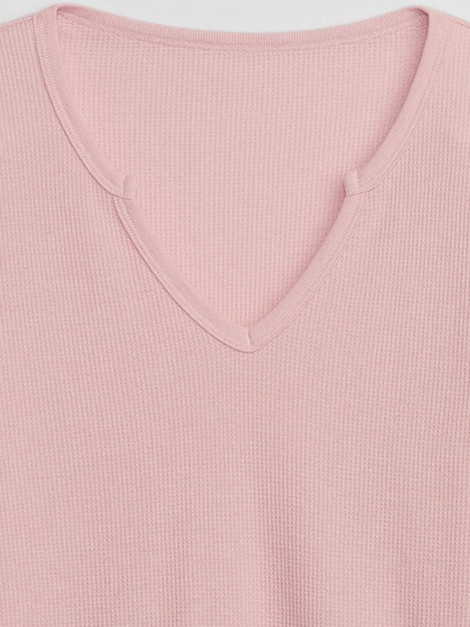 Image number 6 showing, Fitted Waffle-Knit PJ T-Shirt