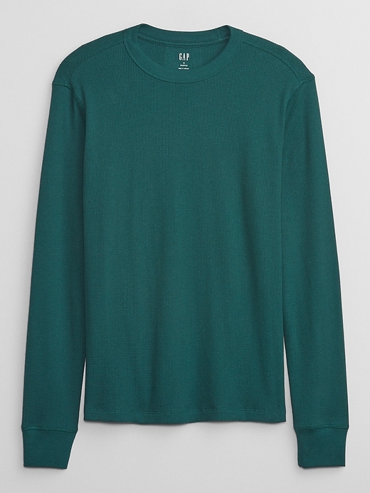 Image number 3 showing, Waffle-Knit Crewneck T-Shirt