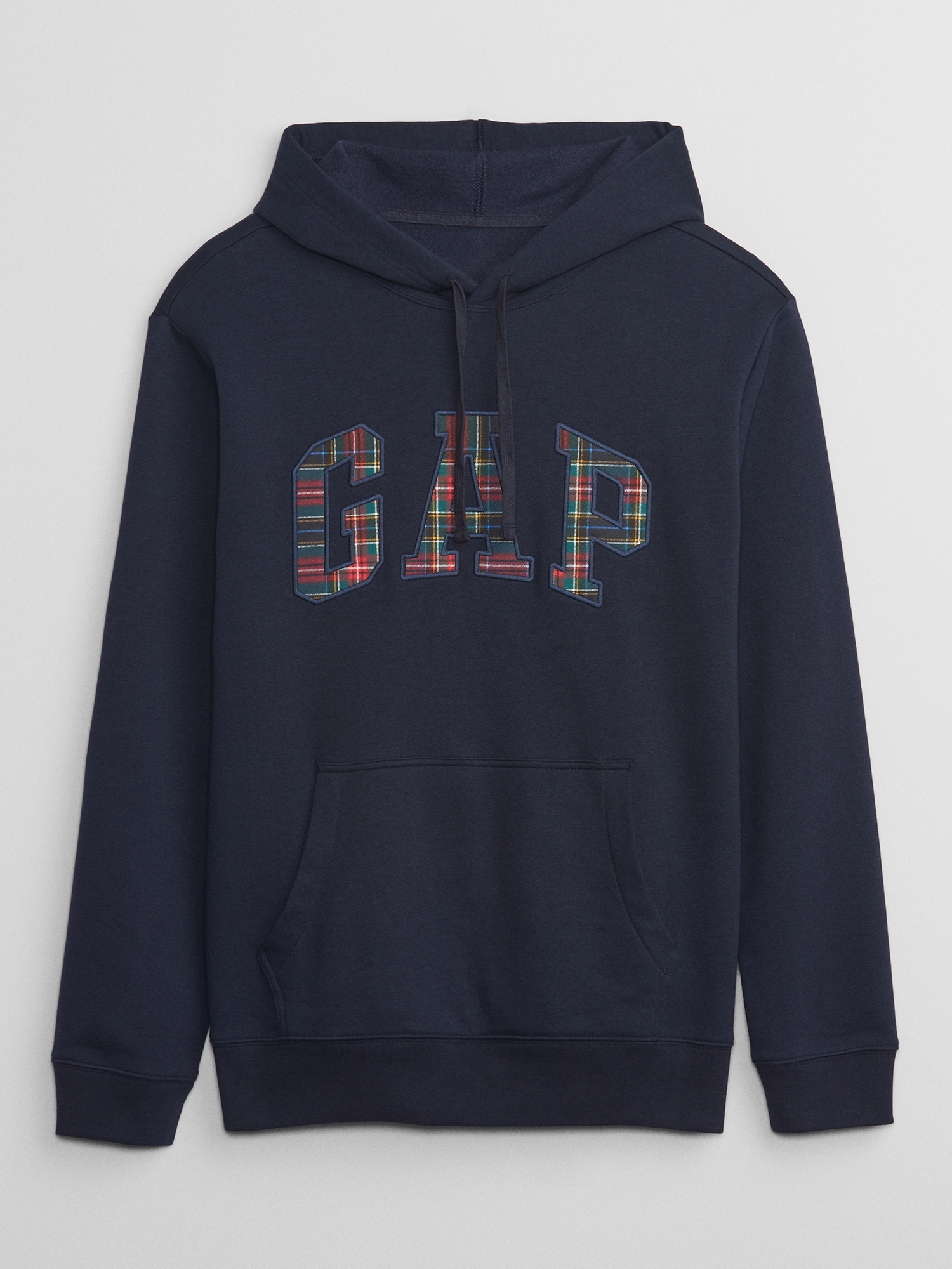 Gap Factory Sudadera con capucha con logotipo de arco de forro polar