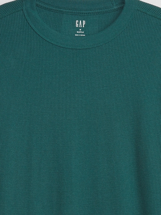 Image number 4 showing, Waffle-Knit Crewneck T-Shirt