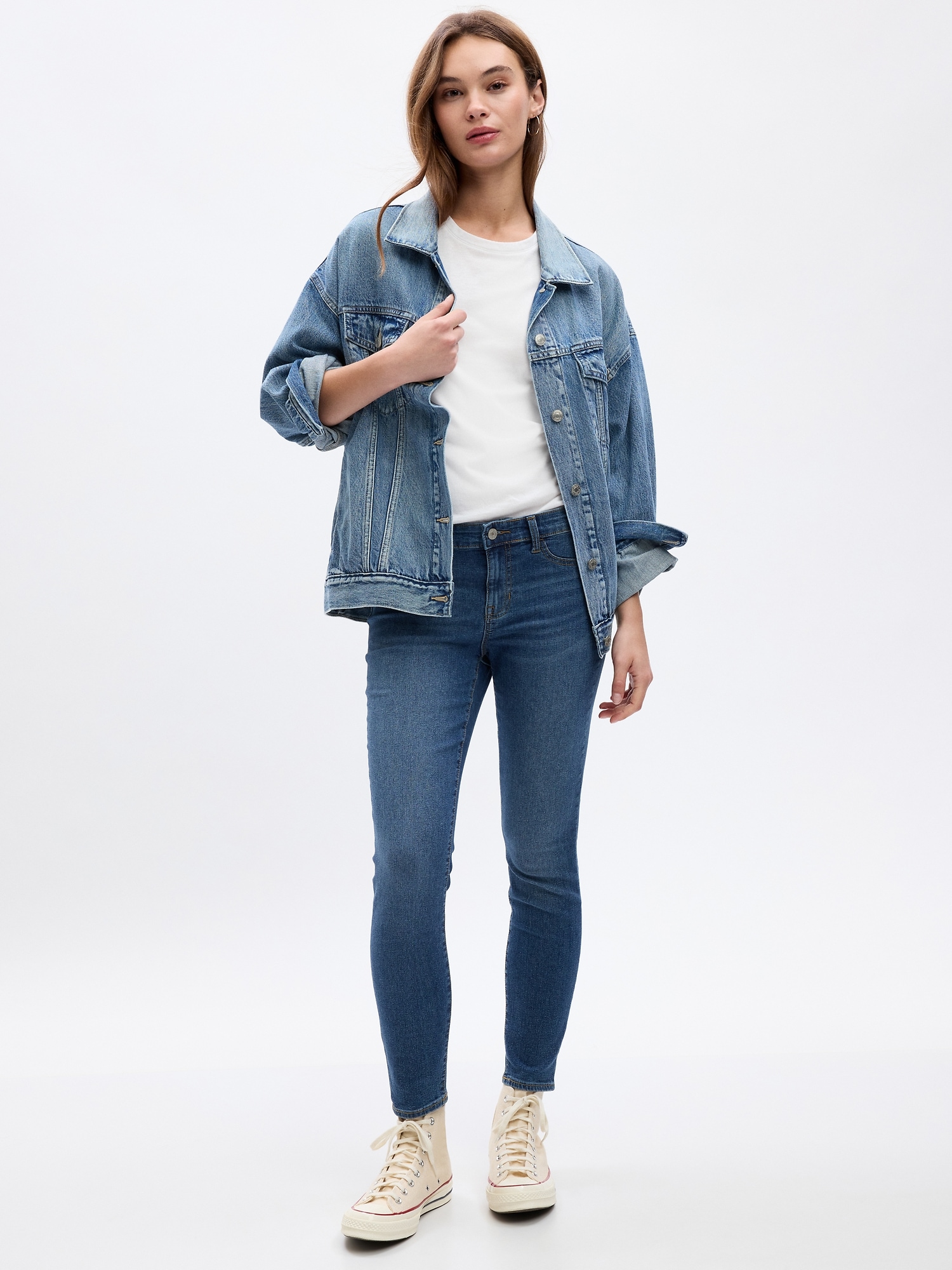 Mid Rise Favorite Ankle Jeggings Gap Factory
