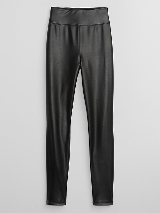 Image number 4 showing, Faux-Leather Ponte Leggings