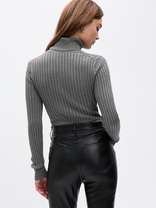 Image number 2 showing, Ribbed Turtleneck Sweater