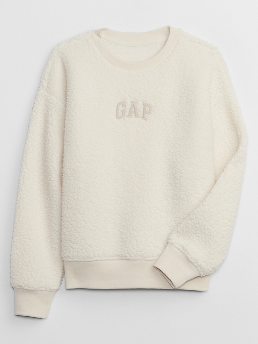 Kids Gap Logo Sherpa Sweatshirt | Gap Factory