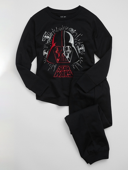 View large product image 1 of 1. GapKids &#124 Star Wars&#153 Darth Vader 100% Recycled PJ Set