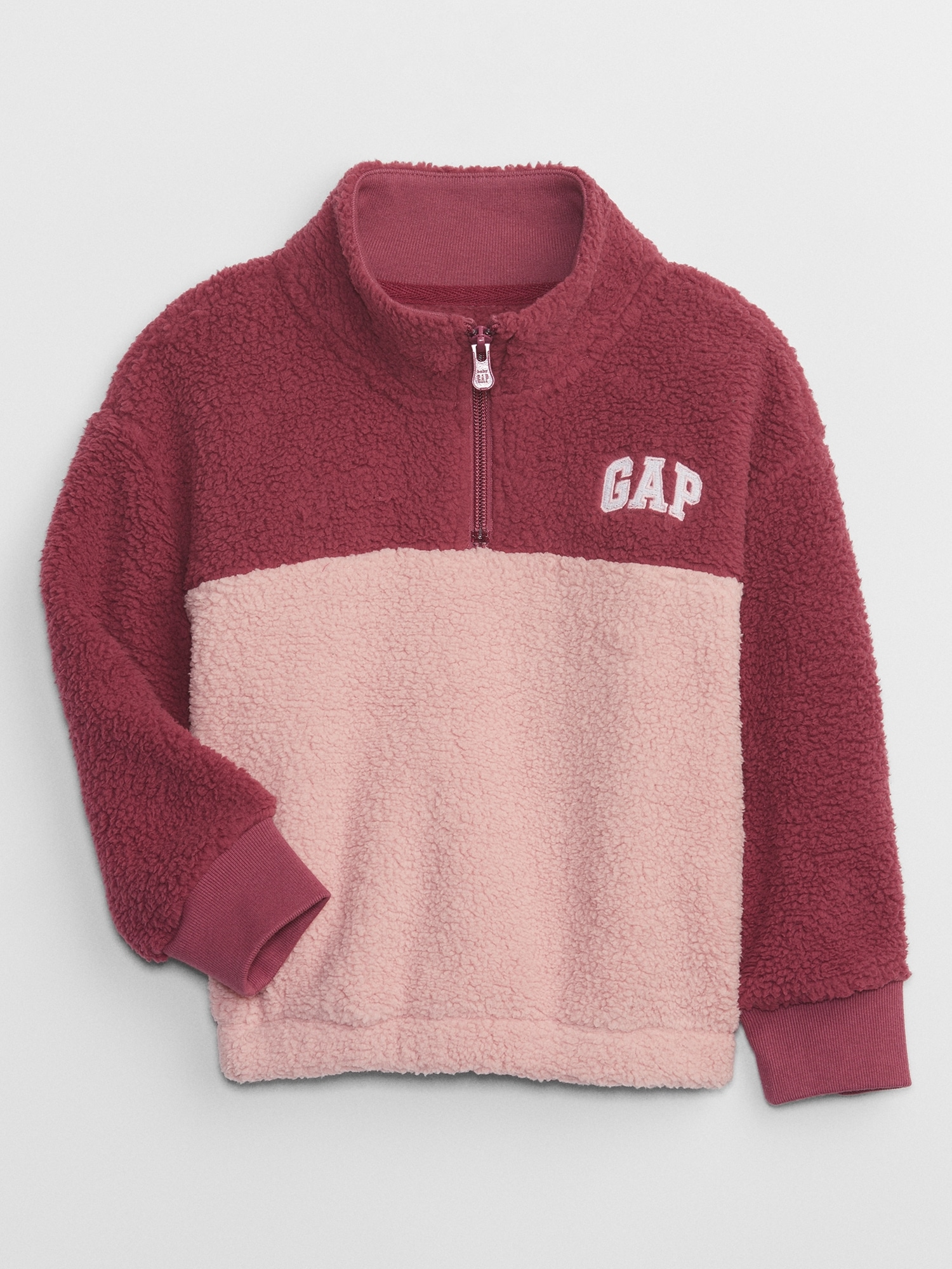 babyGap Recycled Logo Quarter-Zip Sweatshirt